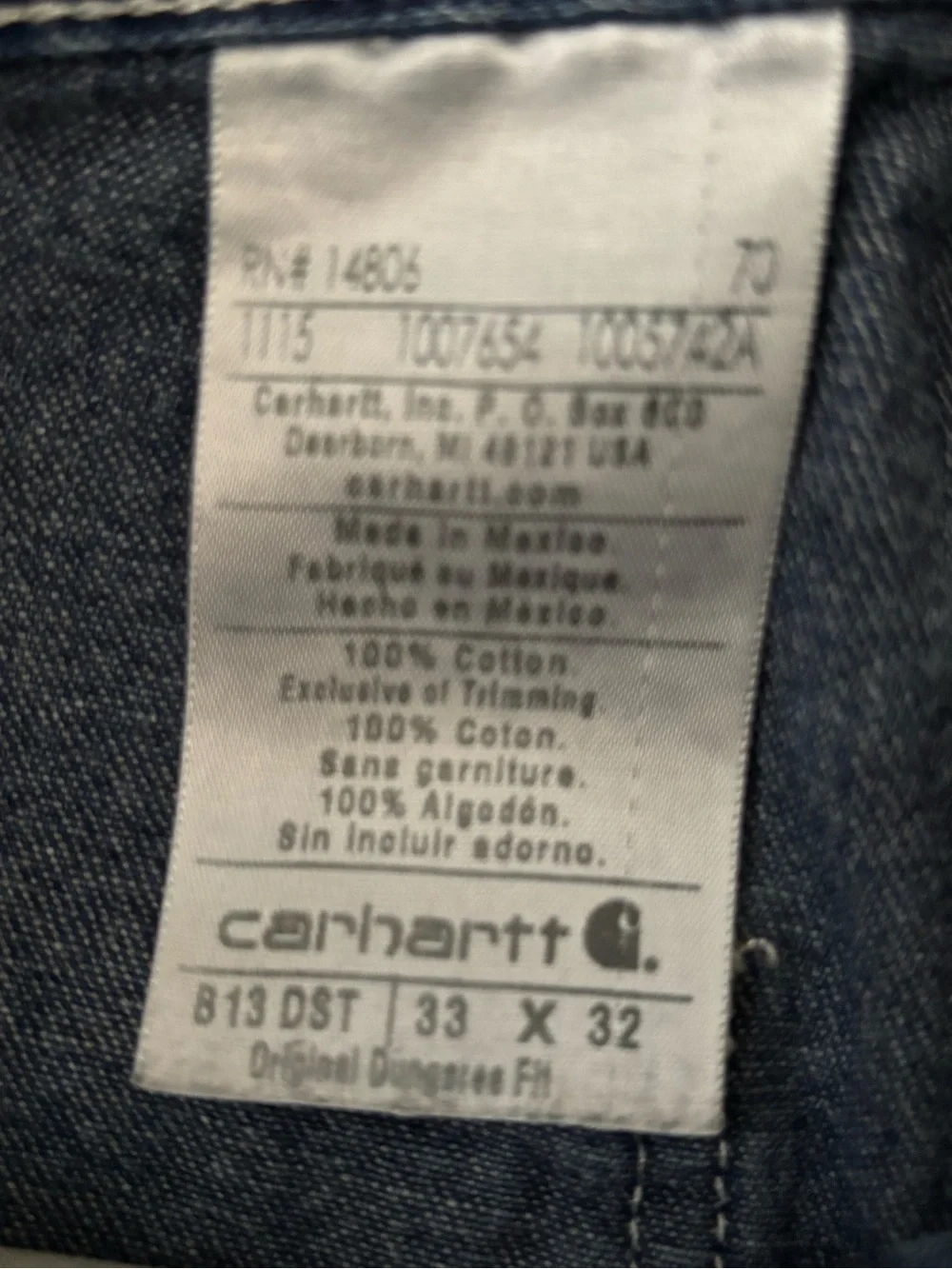 Vintage Carhartt dungarees
